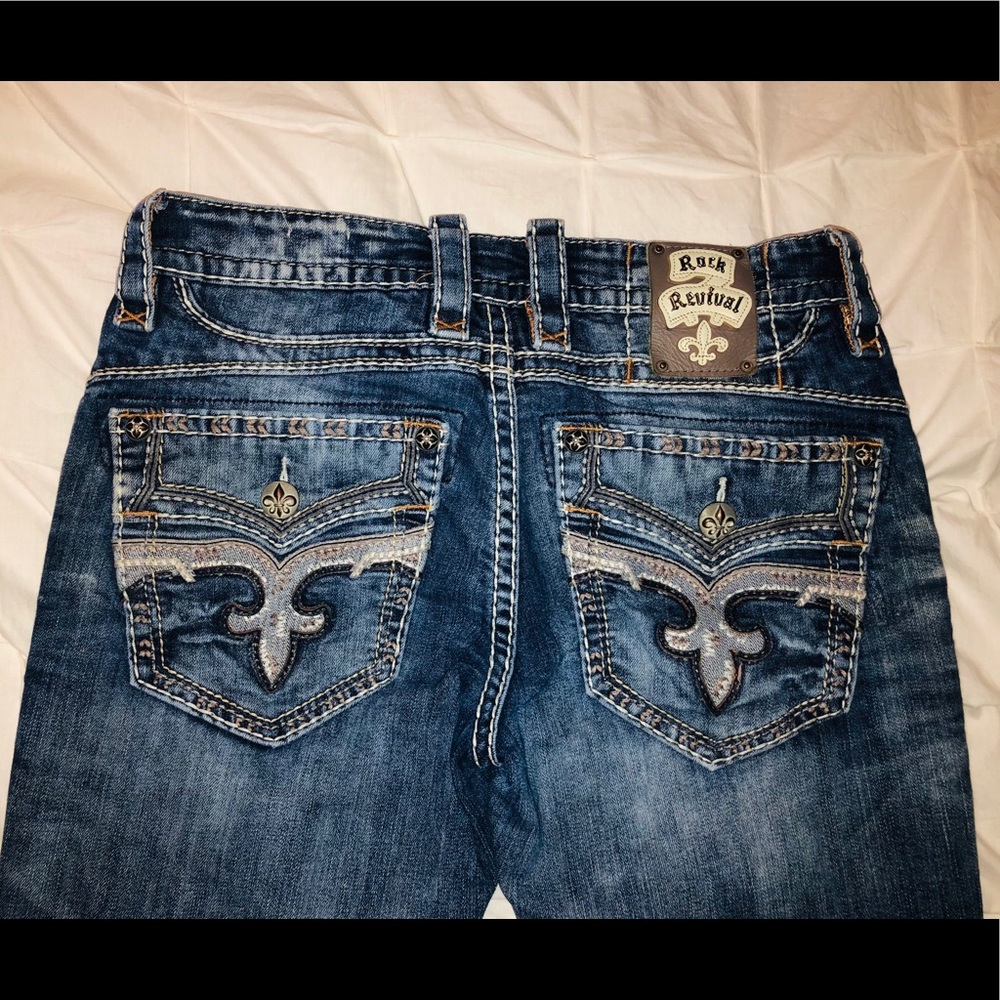 Mens Rock Revival Jeans